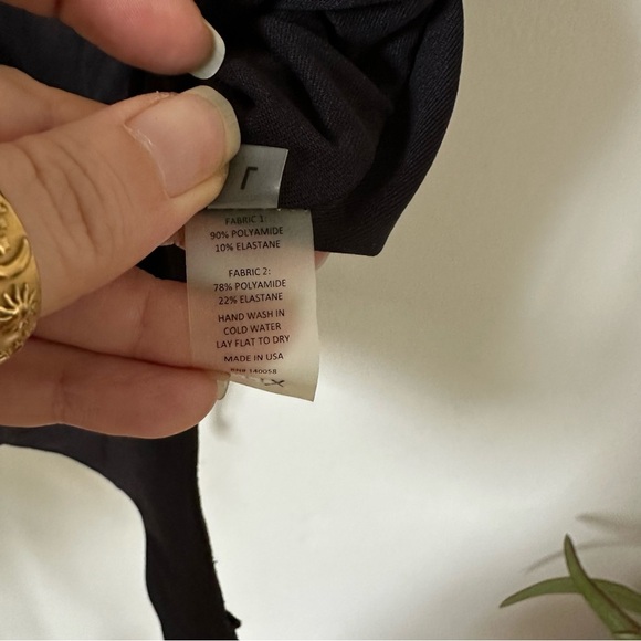 ALIX NYC Mott Scoop Neck Stretch-Jersey Black Bodysuit Size L - Picture 10 of 12